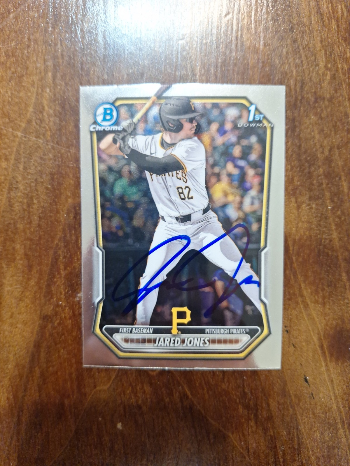 Jared Jones 1st Bowman Chrome Auto IP BCP-6 Pirates