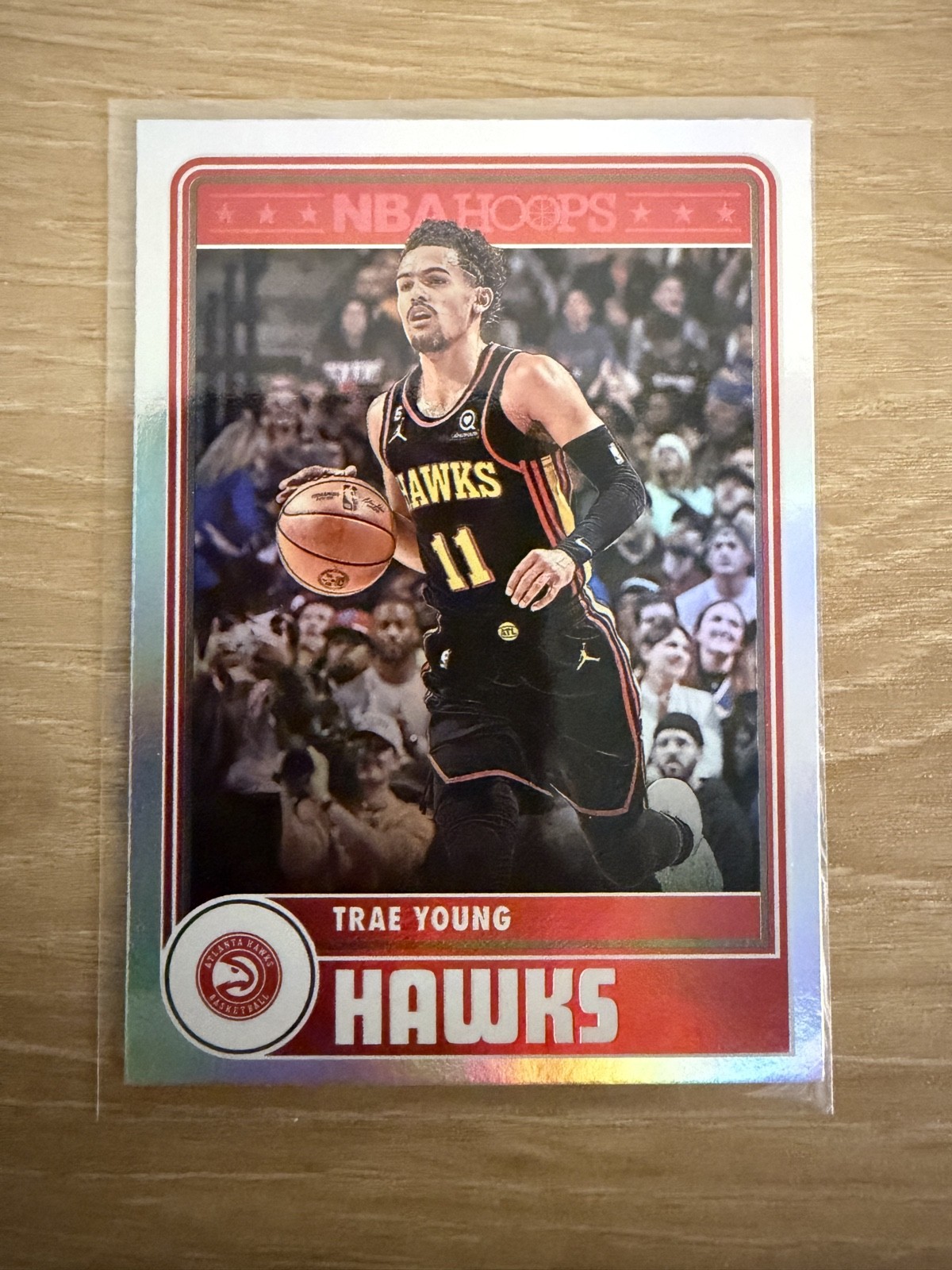 2023-24 Panini NBA Hoops – Hoops Tribute Trae Young #288 Impulse SSP