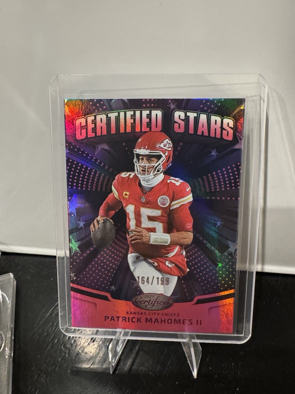 2025 Panini Certified – Certified Stars Patrick Mahomes II Mirror Pink /199