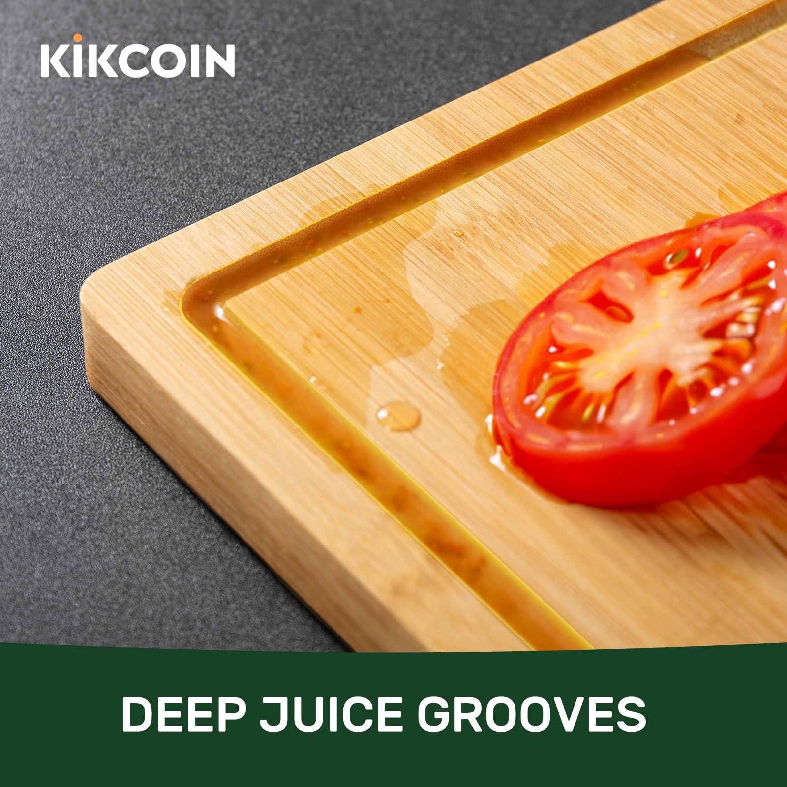 Bamboo Cutting Boards for Kitchen, Extra Large Wood 17.3″L x 12″W,