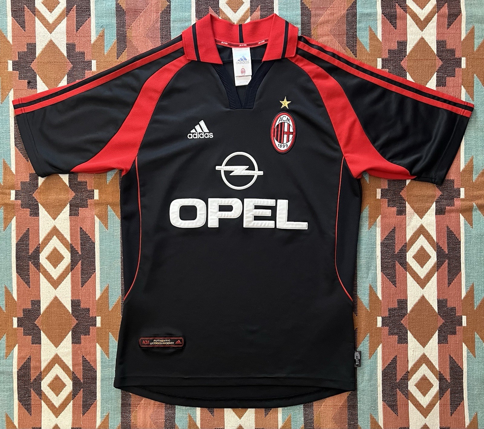 Vintage Adidas Clima Lite 2000/2001 AC Milan 3er Jersey Mens Small Made in Italy