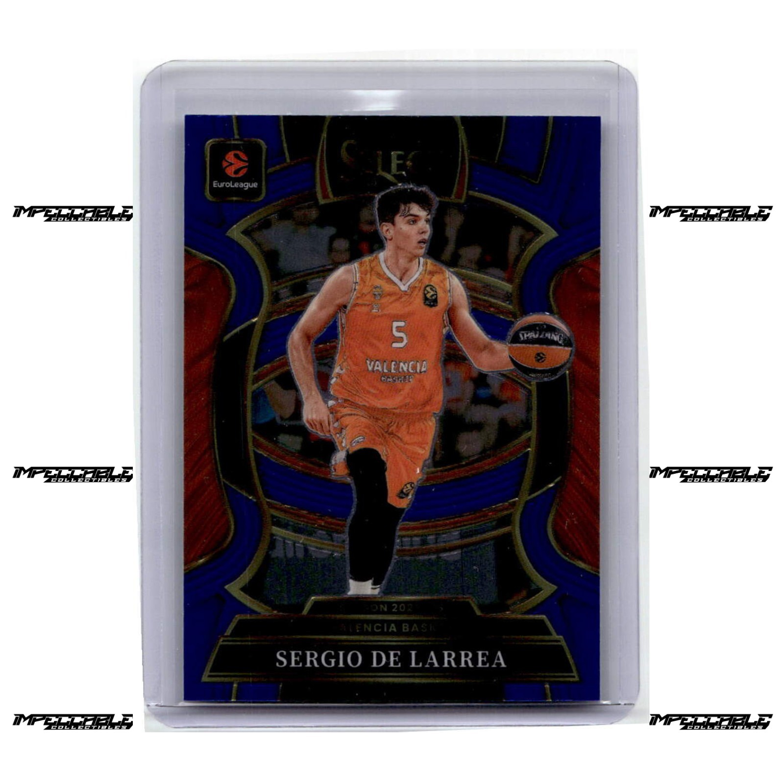 2025-26 Panini Select EuroLeague – Blue Prizm #73 Sergio De Larrea SP