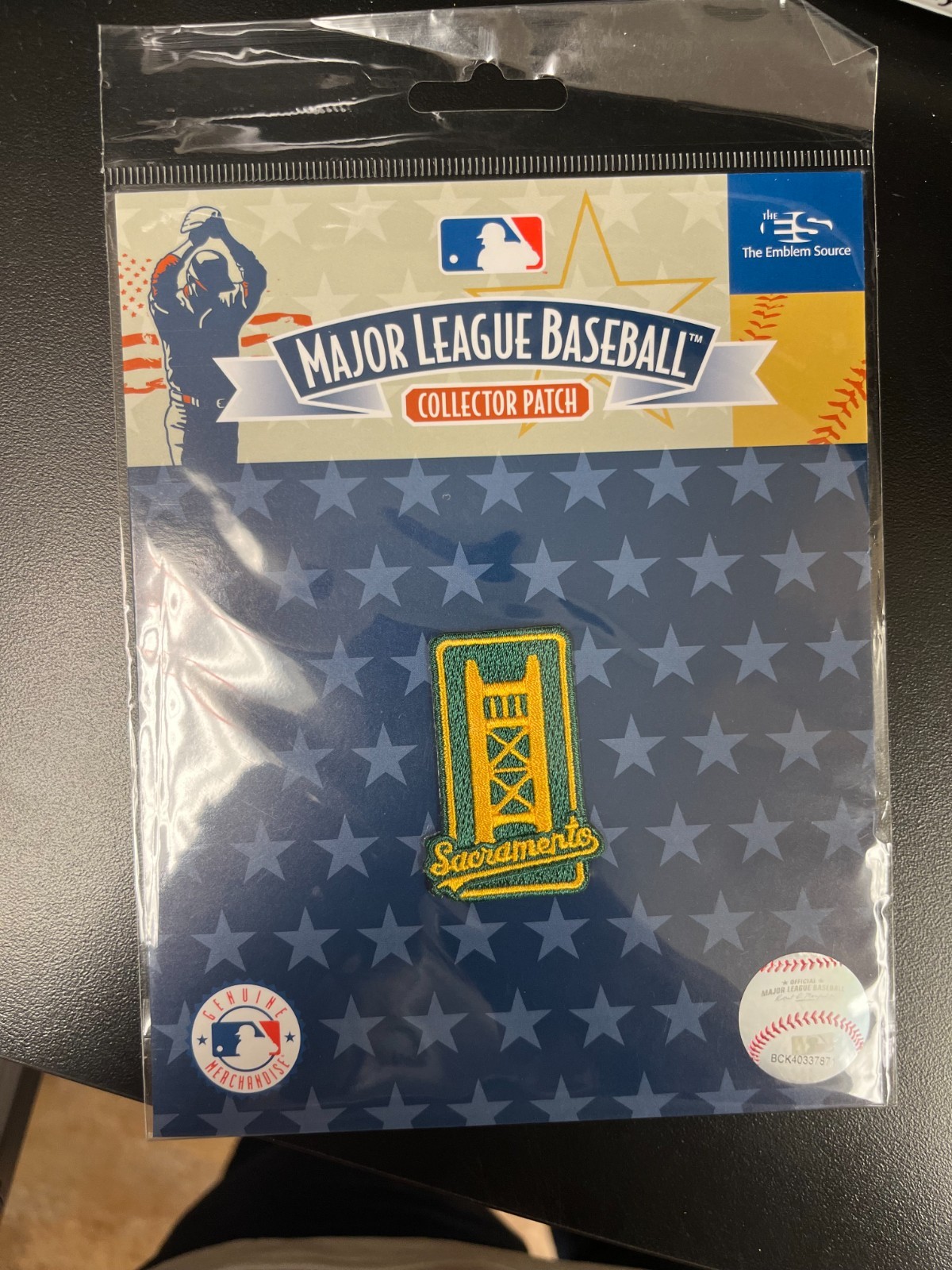 MLB Athletics Sacramento Tower Bridge Patch: Size 2 inches