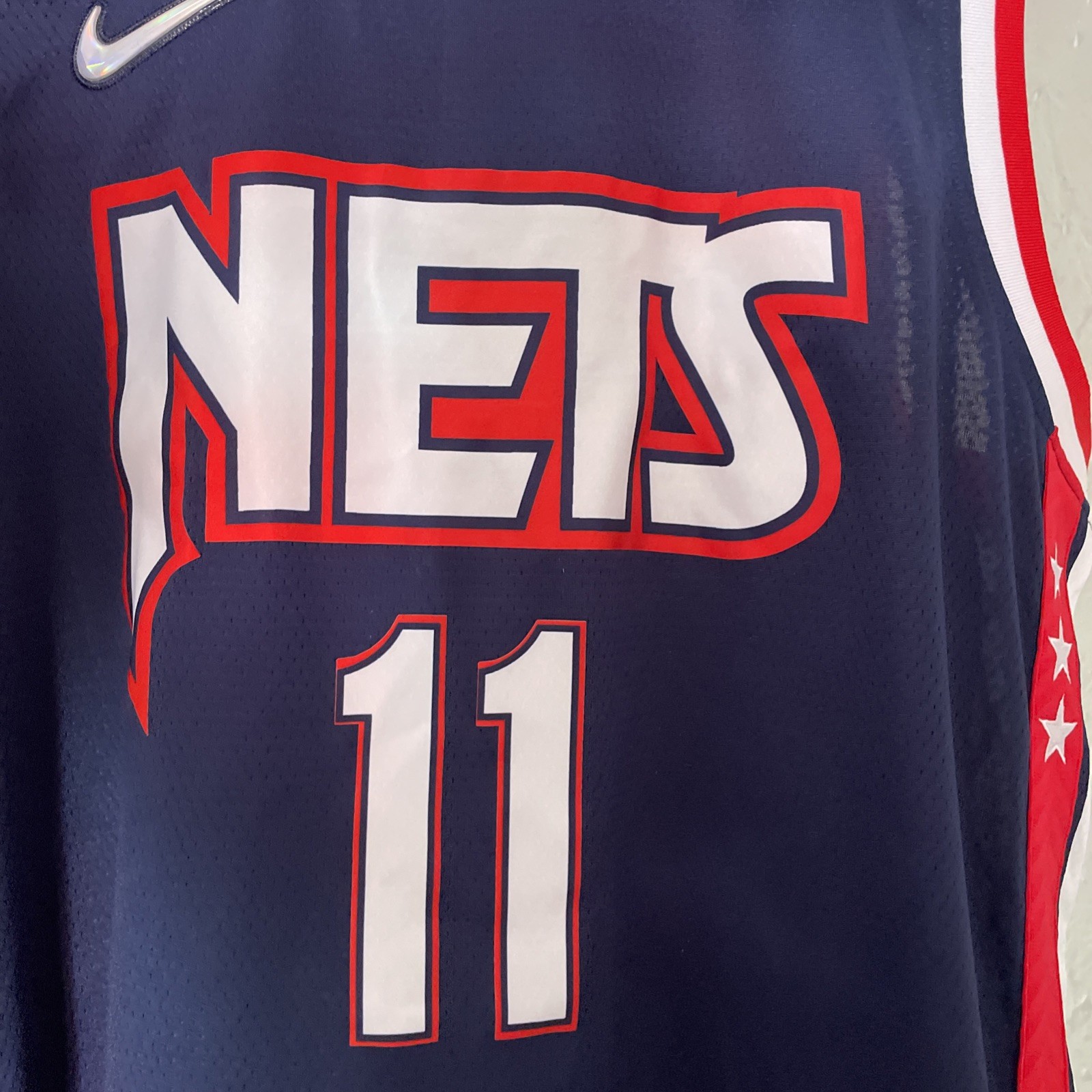 NWT Nike Kyrie Irving Brooklyn Nets #11 Navy Blue City Swingman Jersey 56 XXL