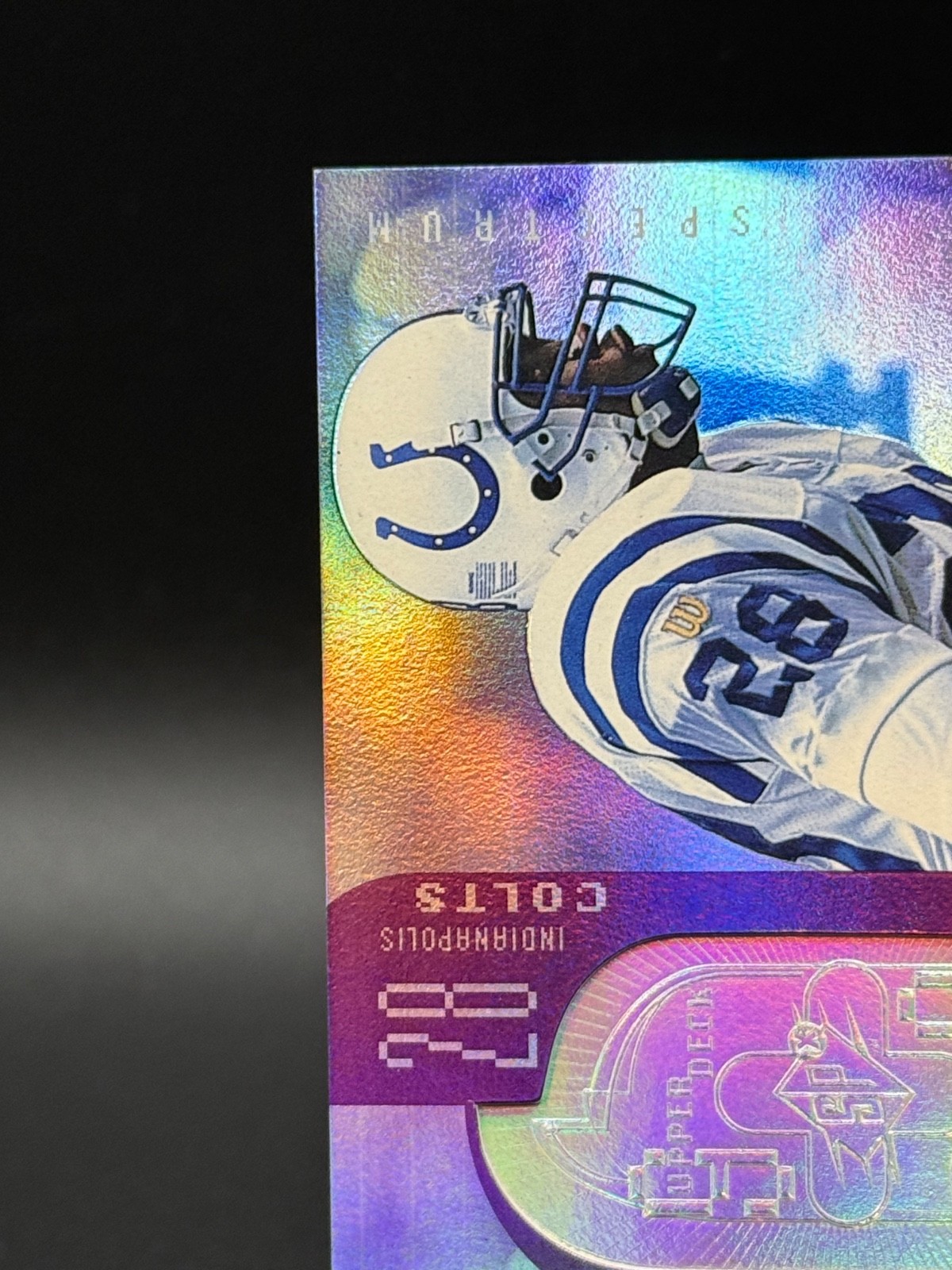 1998 Upper Deck SPx Finite – Marshall Faulk #35 Spectrum /1900- Colts NG1
