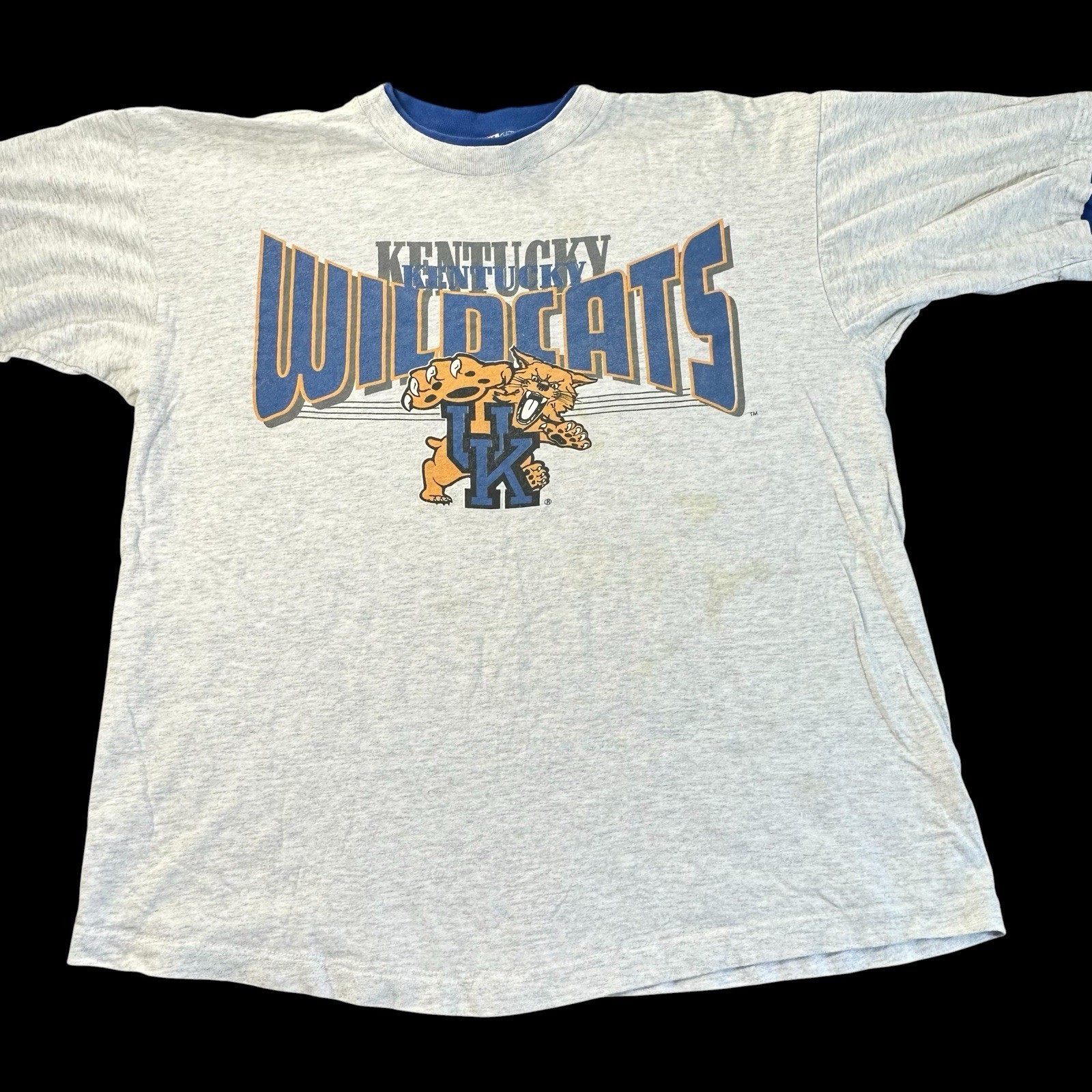 Vintage Kentucky Wildcats UK True Fan Sportswear T-Shirt X-Large USA Made READ