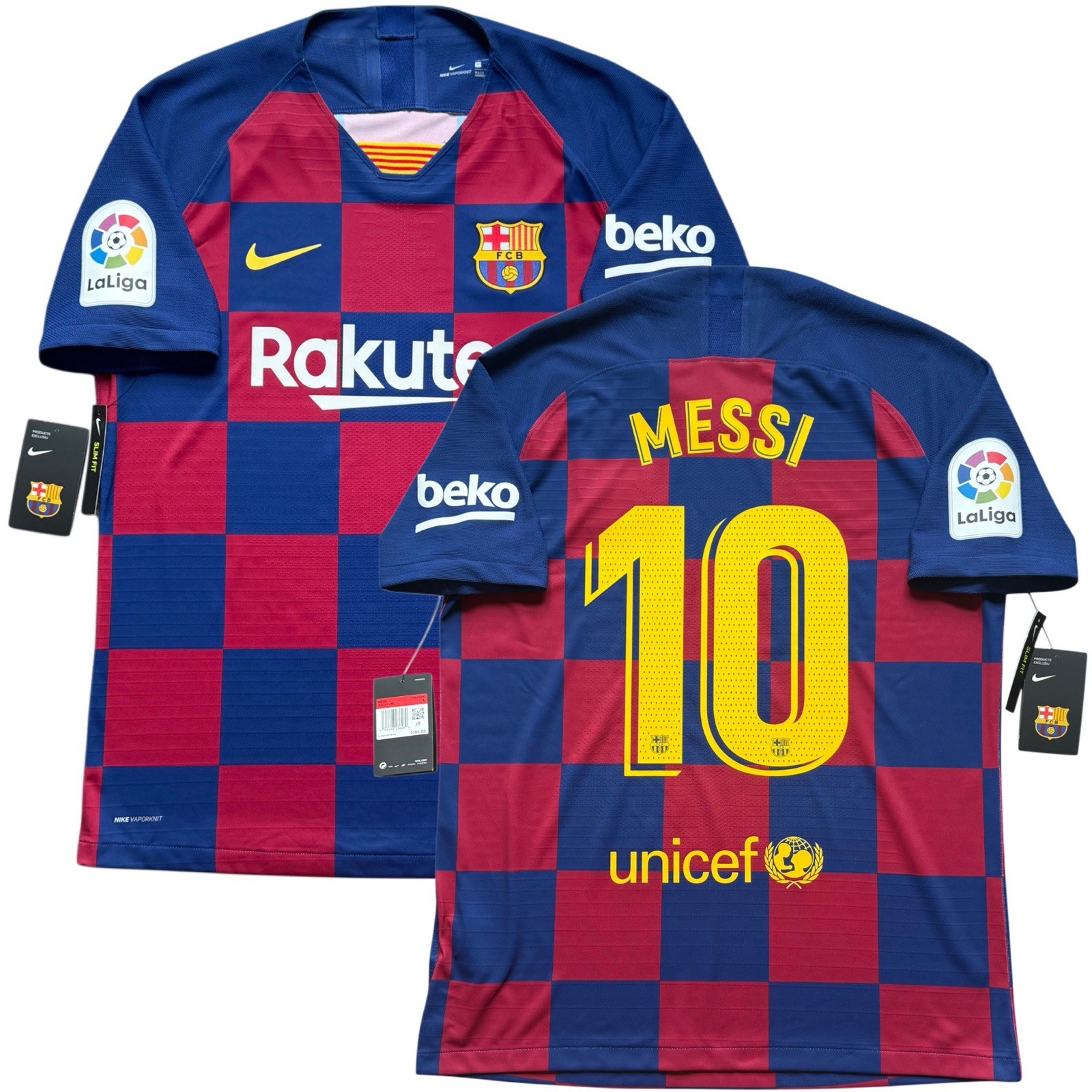 2019/20 Barcelona Authentic Home Jersey #10 Messi Large Nike Player Specs Kit