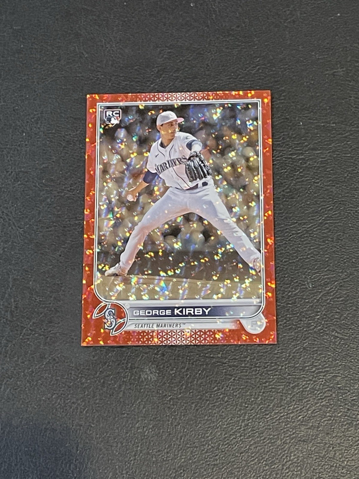 2022 Topps Red Foil US207 George Kirby 28/199! Seattle Mariners!