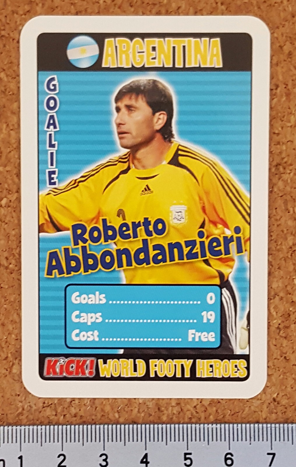 Kick Football Magazine Cards World Footy Heroes 2006 Card Various Teams Players