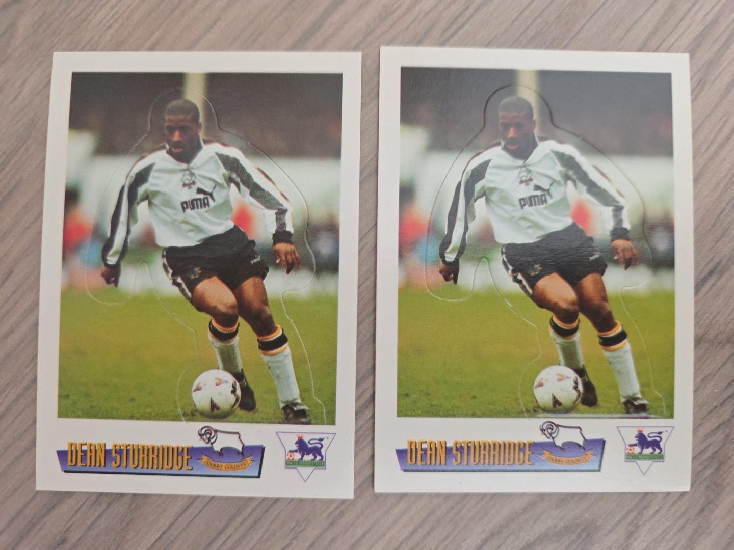 2x 1996 Merlin Premier Leagu3 Standups Dean Sturridge Derby County England #S06