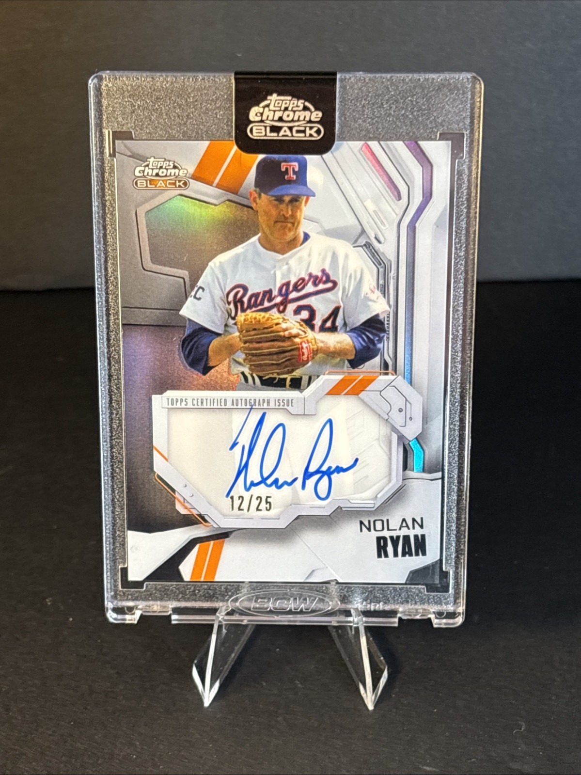 Nolan Ryan 2026 Topps Chrome Black Refractor Ivory Auto /25 Sealed #IVA-NR HOF