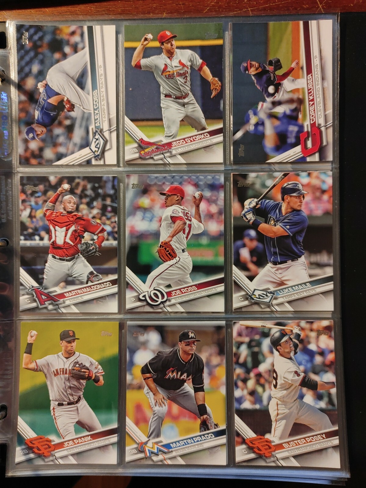 2017 Topps base set 501-700 Pick from drop down