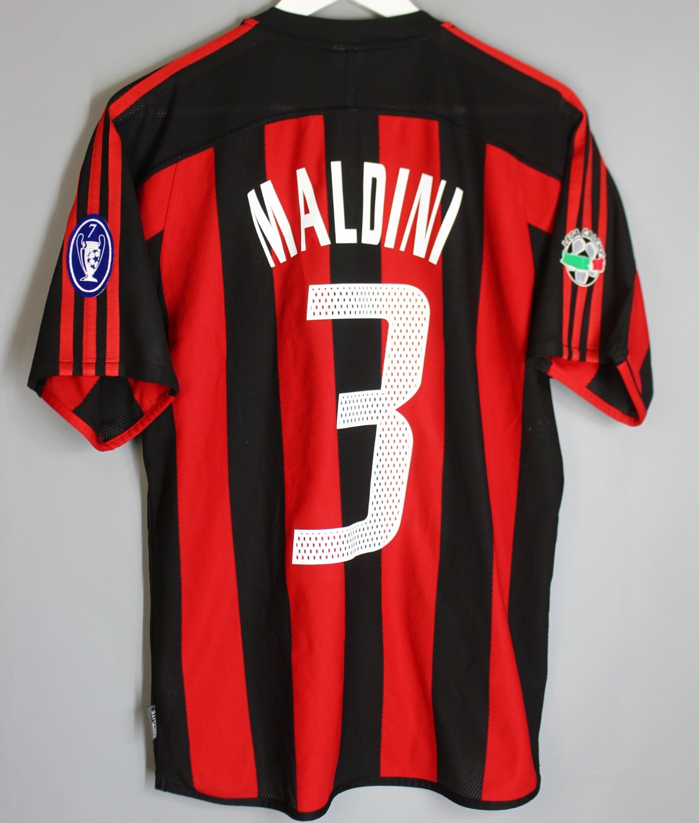 AC MILAN ITALY 2003 2004 HOME FOOTBALL SHIRT JERSEY MAGLIA #3 MALDINI MAGLIA