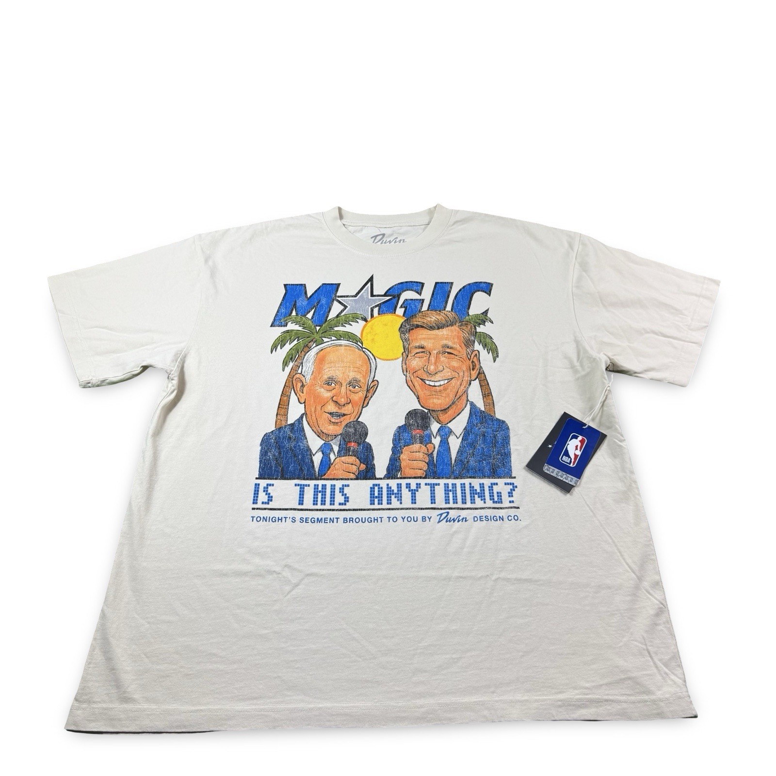 NWT Duvin x Orlando Magic “Is This Anything” Broadcast Tee Mens Size 2XL Rare