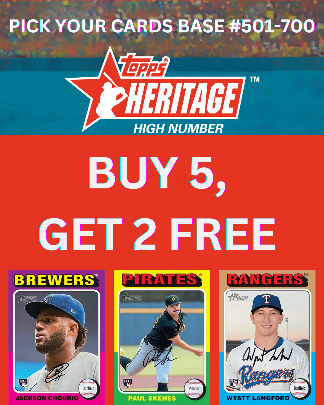 2024 Topps Heritage High Number BASE #501-700 You Pick & Complete Your Set!