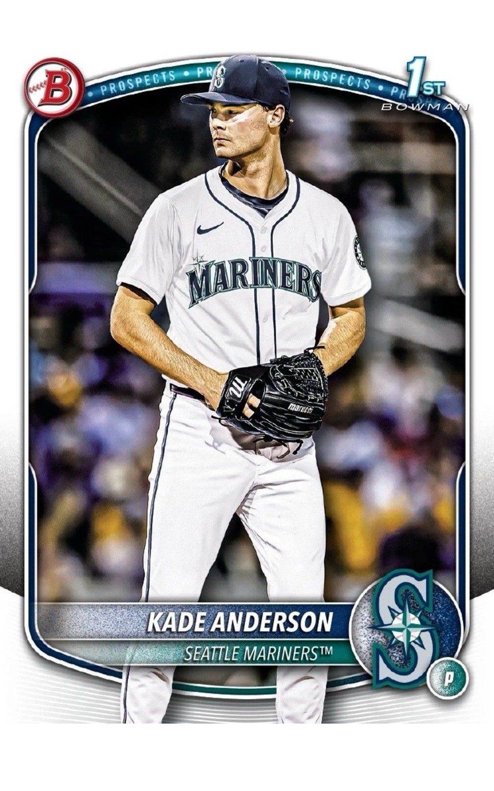 Kade Anderson 2025 Bowman Draft 1st Paper Seattle Mariners Prospect T2