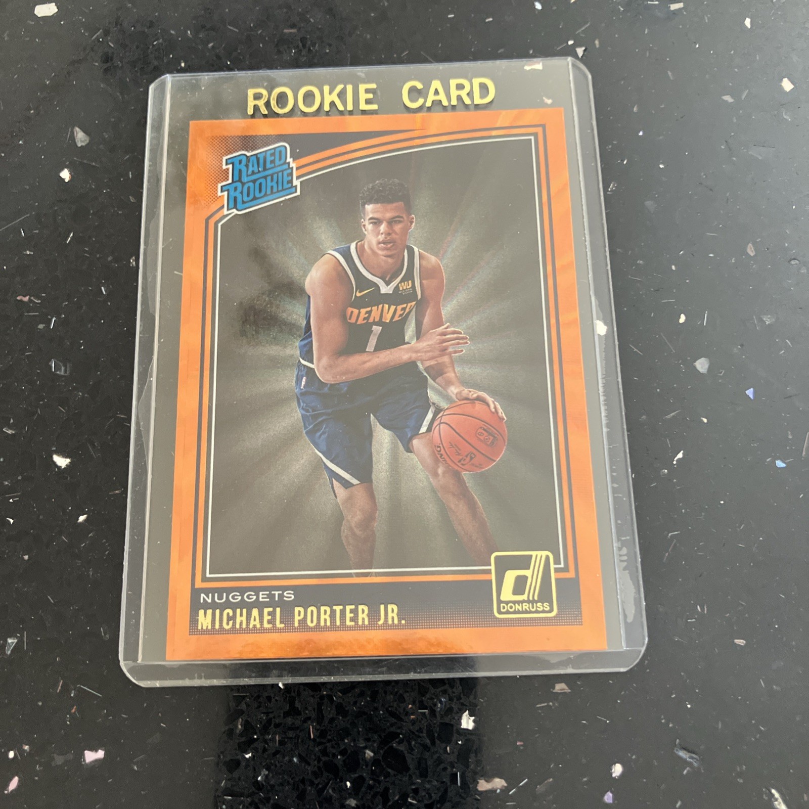 2018-19 Panini Donruss Michael Porter Jr Holo Orange Laser Rated Rookie #182