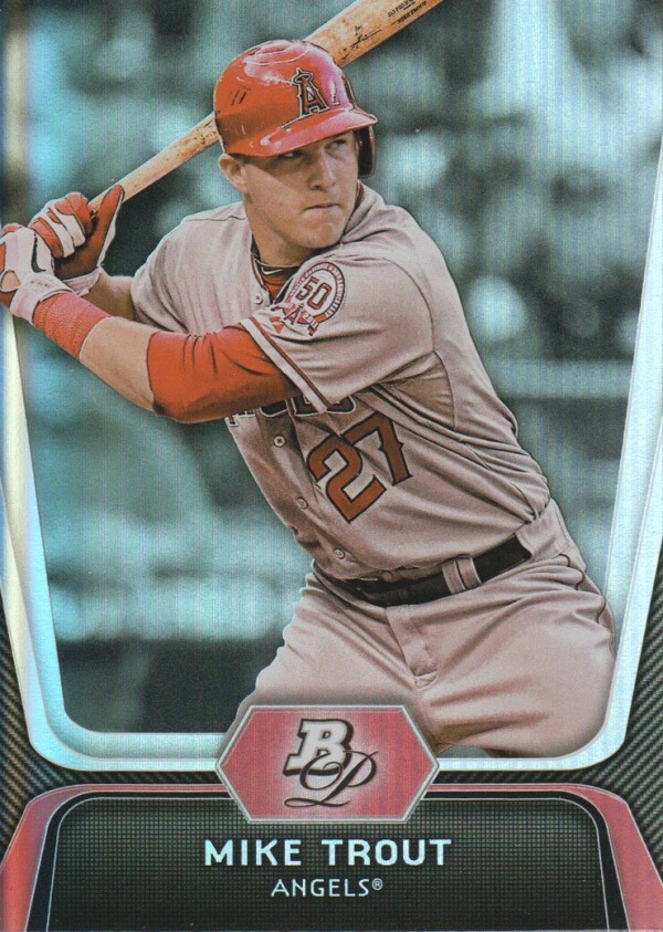 2012 Bowman Platinum #16 Mike Trout Angels (2nd Year!)