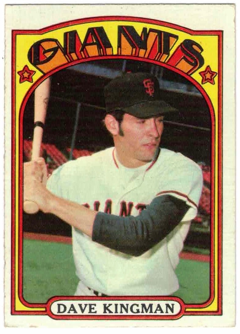 1972 Topps #147, Dave Kingman, RC, San Francisco Giants, baseball card