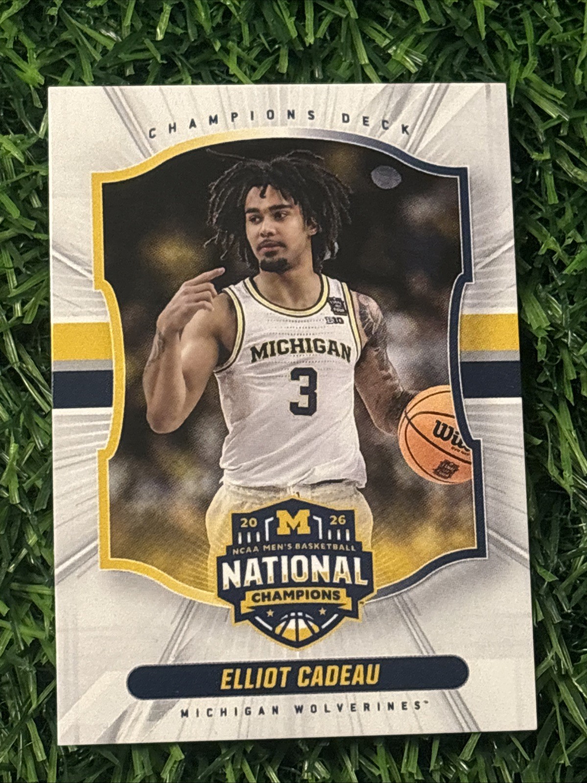 2026 Champions Deck Elliot Cadeau Michigan National Champs #3