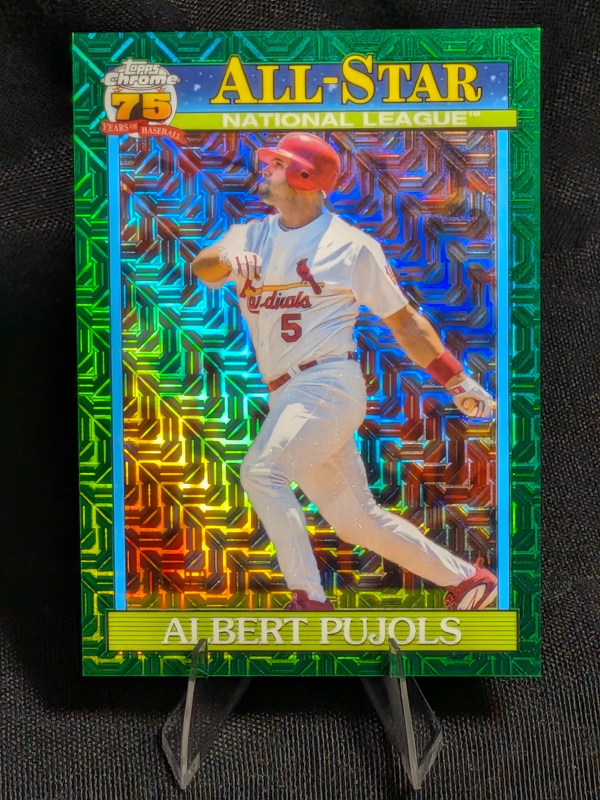 2026 Topps Series 2 Albert Pujols ’91 All Star Green Mojo Foil #/99 Cardinals