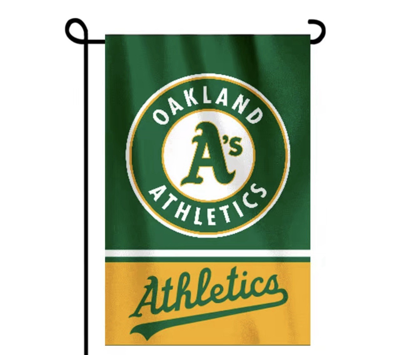 Oakland Athletics Double Sided Garden Flag 12×18 Heavy Duty Polyester/New