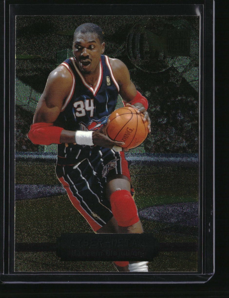 1996-97 Metal #12 Hakeem Olajuwon Cyber-Metal