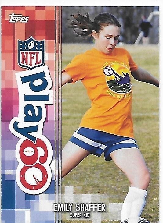 2014 Topps Football Play 60 Super Kids Emily Shaffer Steelers