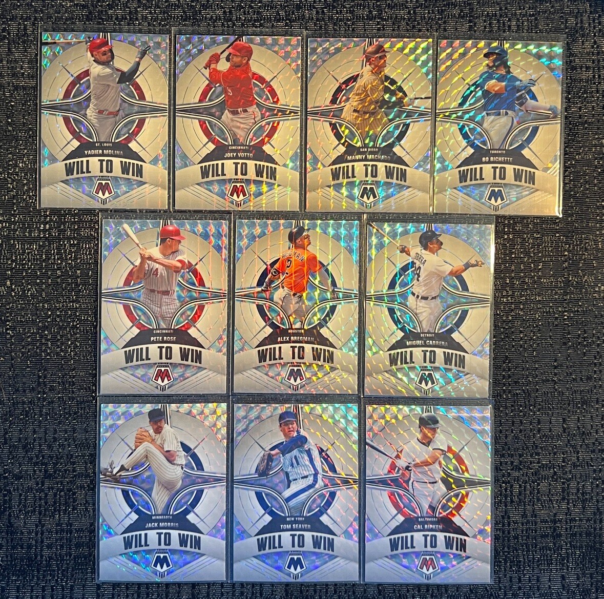 2022 Panini Mosaic Baseball SILVER Will to Win Complete Your Set You Pick Card