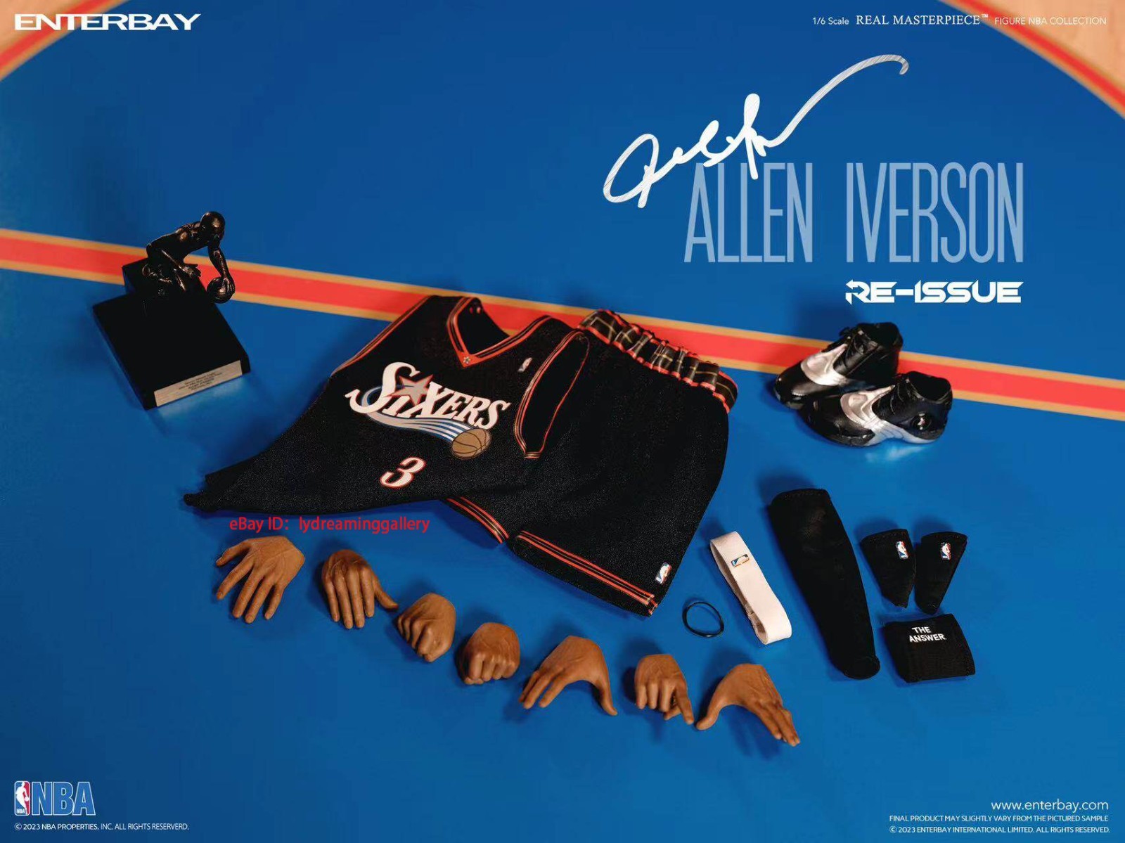 ENTERBAY RM-1060 NBA Philadelphia 76ers Allen Iverson 1/6 Limited Action Figure