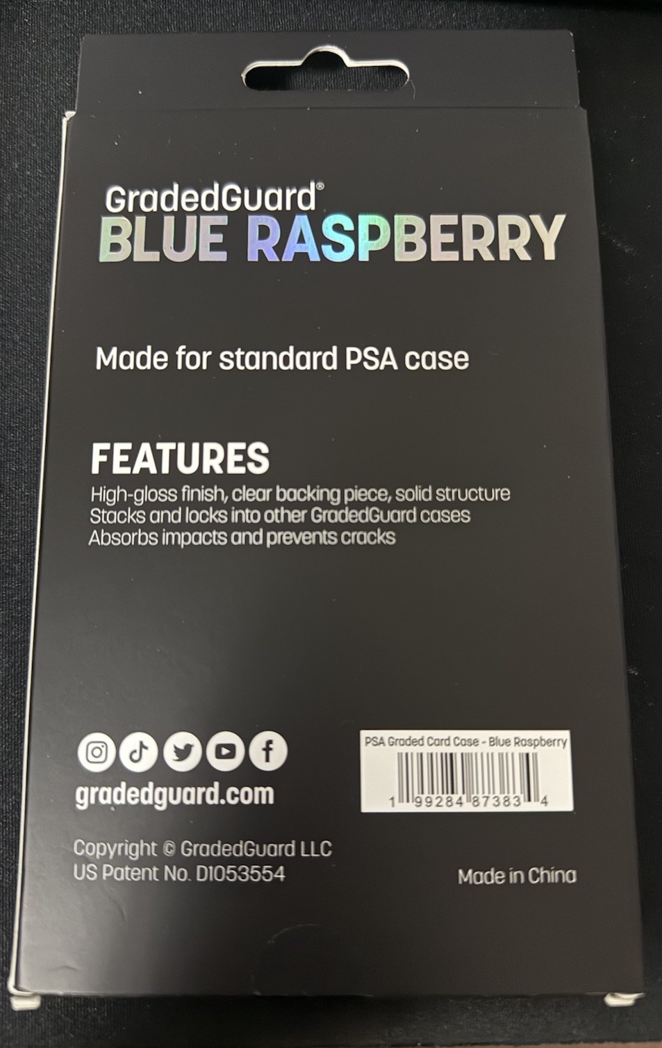 GradedGuard Blue Raspberry Limited Edition PSA