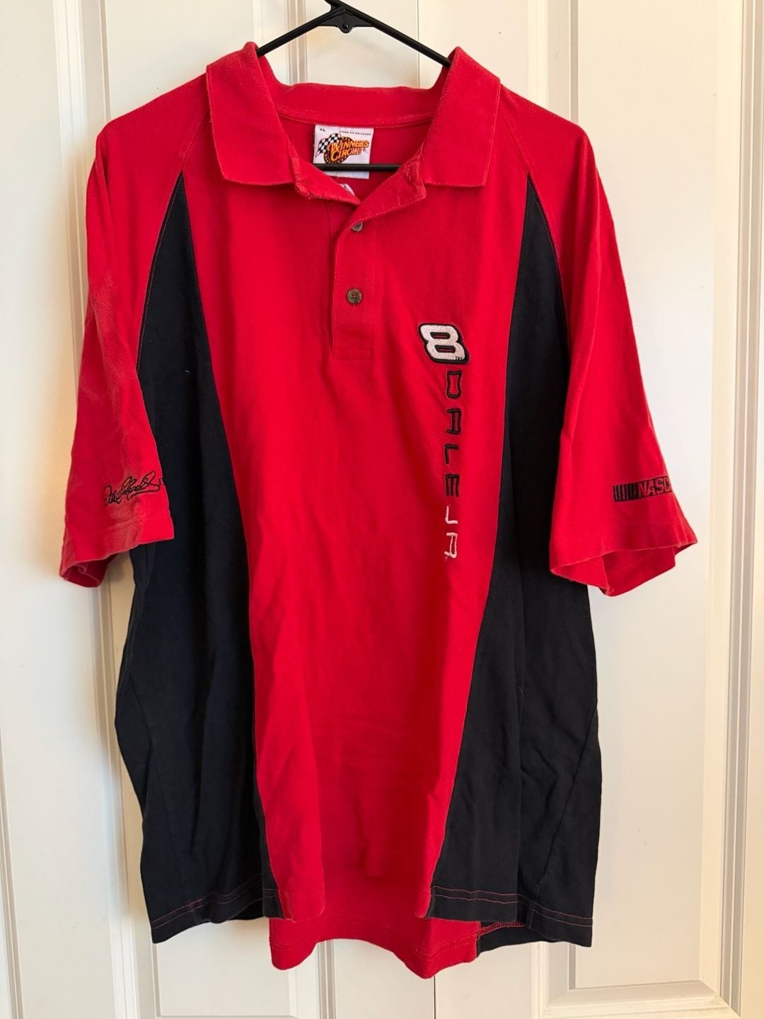 Winners Circle Dale Earnhardt Jr. Budweiser nascar Racing Polo Shirt XL