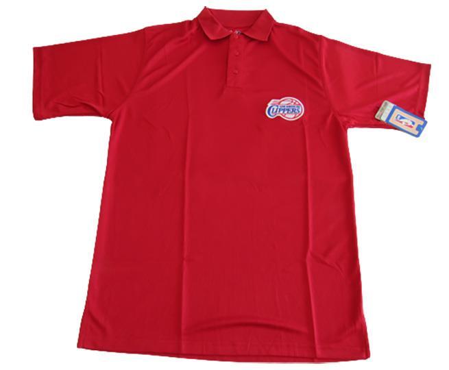 New Los Angeles Clippers Mens Big & Tall Sizes Red Majestic Polyester Polo Shirt