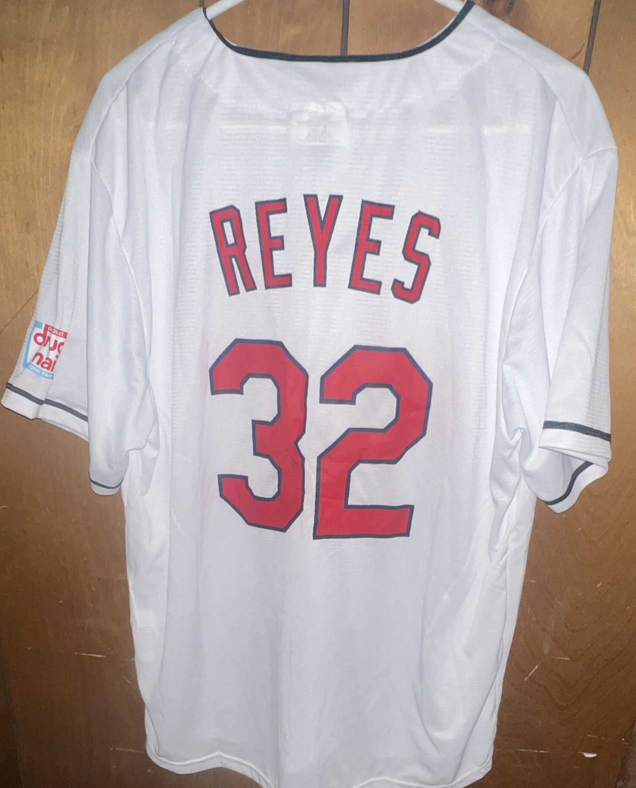 Match-Up Cleveland Indians Jose Reyes #32 White MLB Baseball Jersey, Size XL