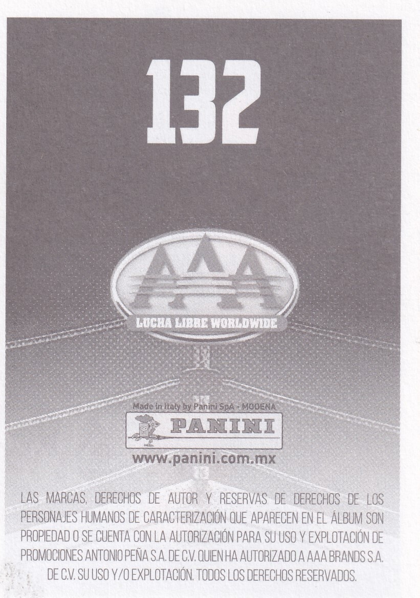 Vampiro Signed 2019 Panini Lucha Libre AAA Album Stickers Card 132 WCW Autograph