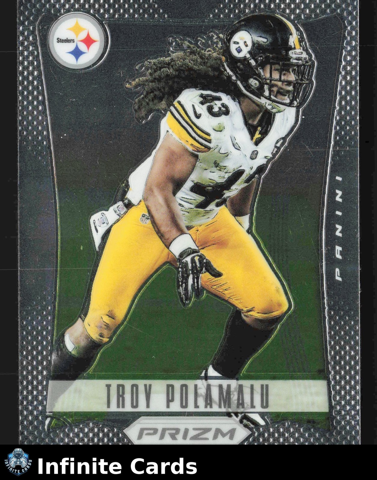 2012 Panini Prizm TROY POLAMALU #155 Pittsburgh Steelers HOF