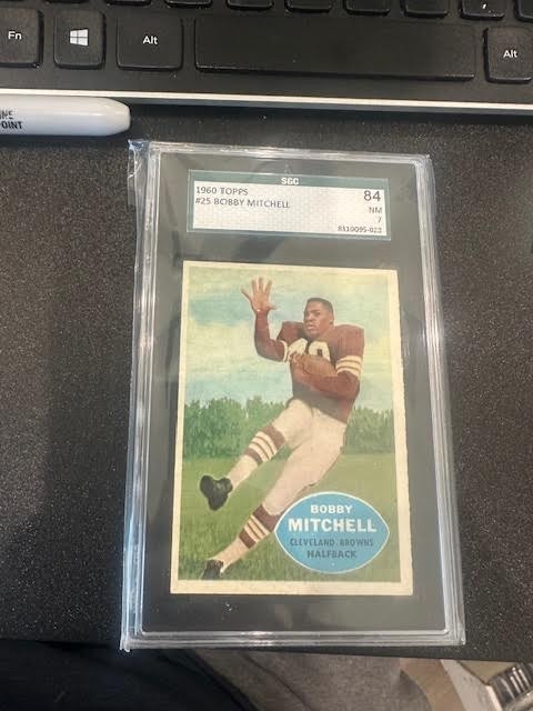 1959 Topps #140 Bobby Mitchell-HOF RC SGC 7 NM