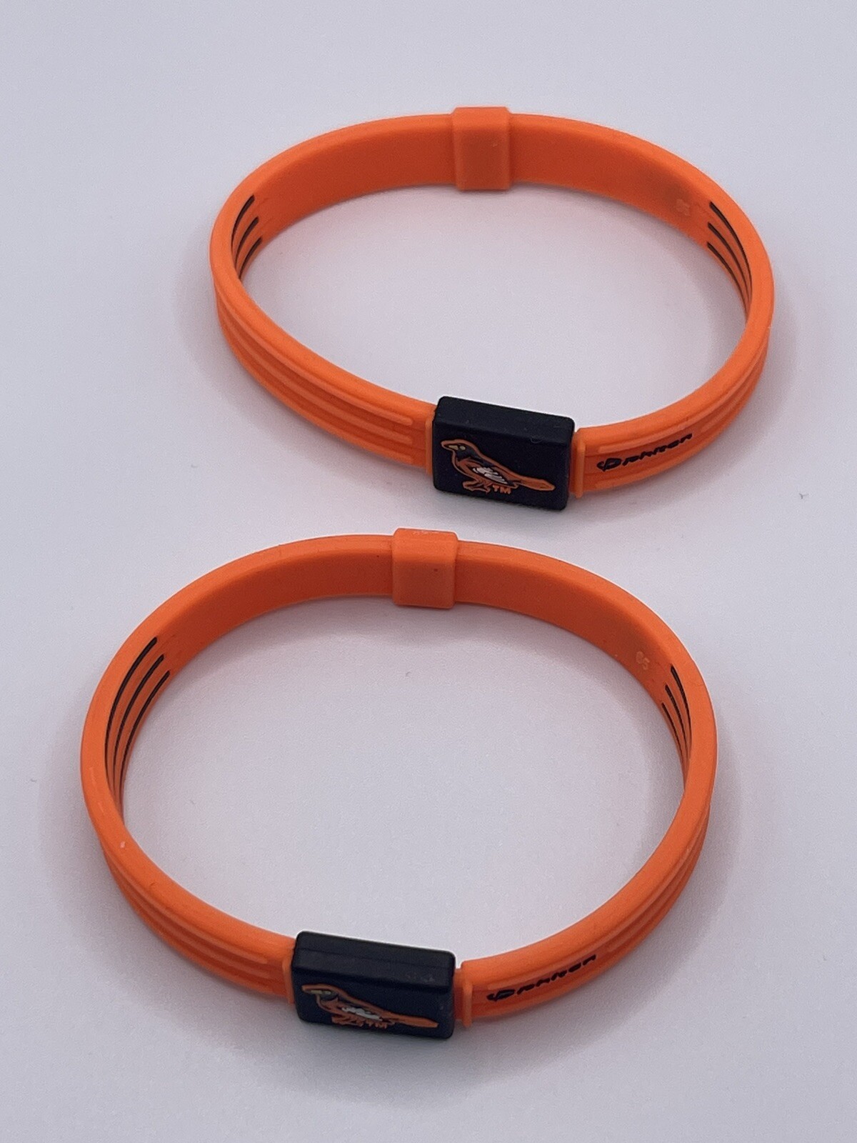 Phiten Titanium Bracelets Medium – 2 BALTIMORE ORIOLES – NEW, LOOSE