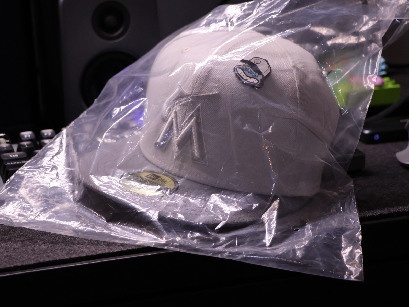 New Era Miami Marlins Grey Outer Space 7 1/2 fitted cap- Brand New