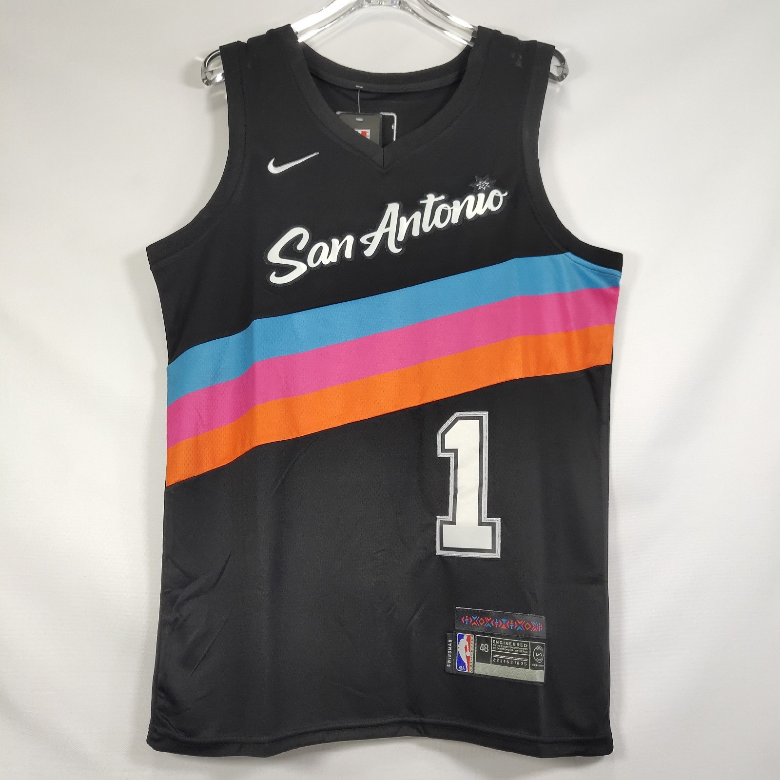 2025-26 Wemby #1 Fiesta Carnival City Edition Swingman Sersey, S/M/L/XL/XXL
