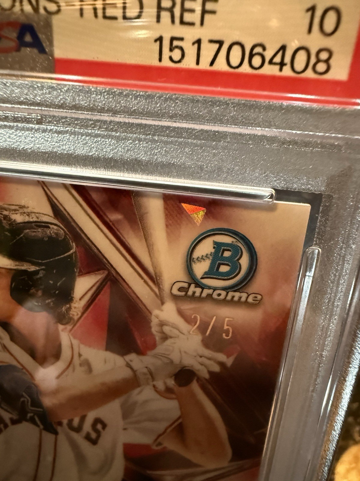 XAVIER NEYENS 2025 BOWMAN DRAFT CHROME RED SAPPHIRE Selections 2/5 PSA 10 Gem