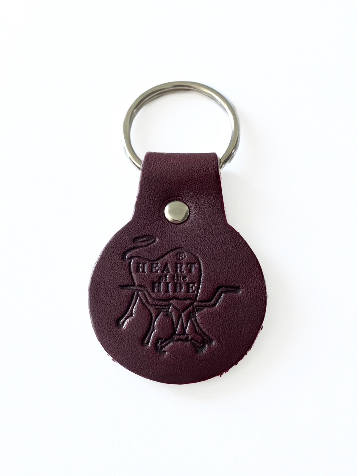 Rawlings Heart of the Hide Leather Key Chain Key Ring Keychain – Dark Brown