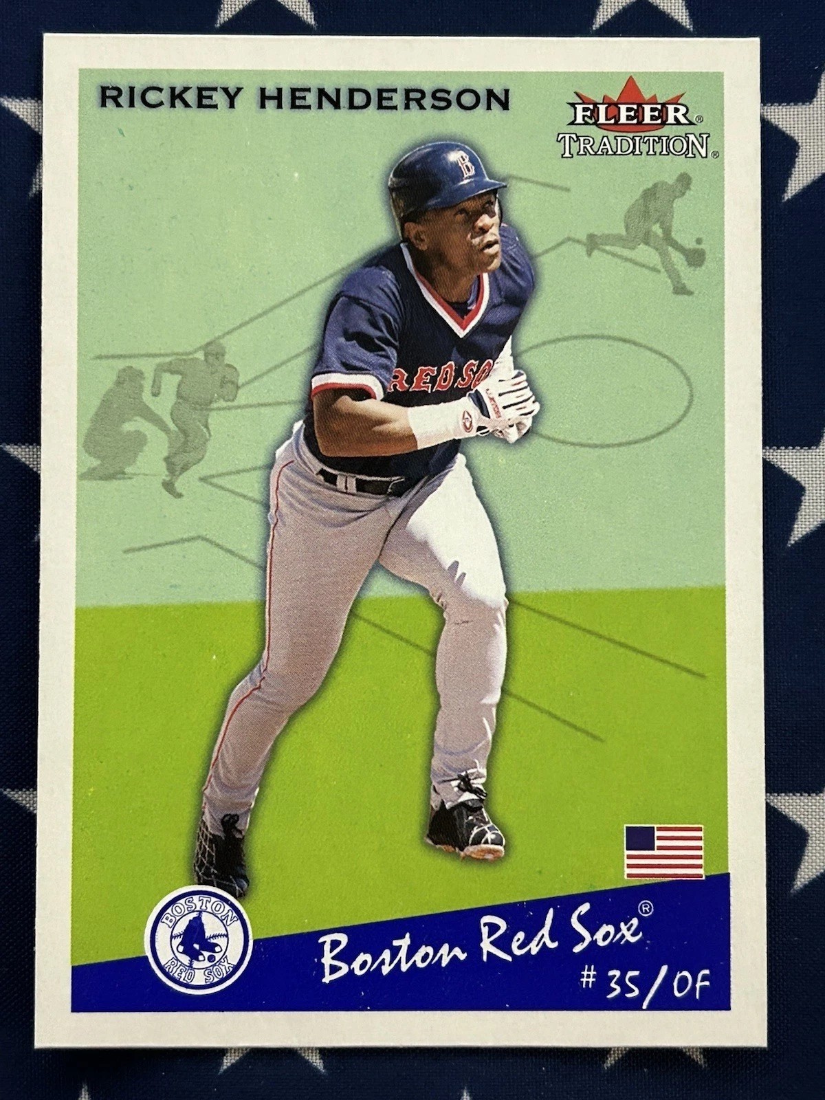 2002 Fleer Tradition Update Rickey Henderson #U105 Boston Red Sox NM-MT+