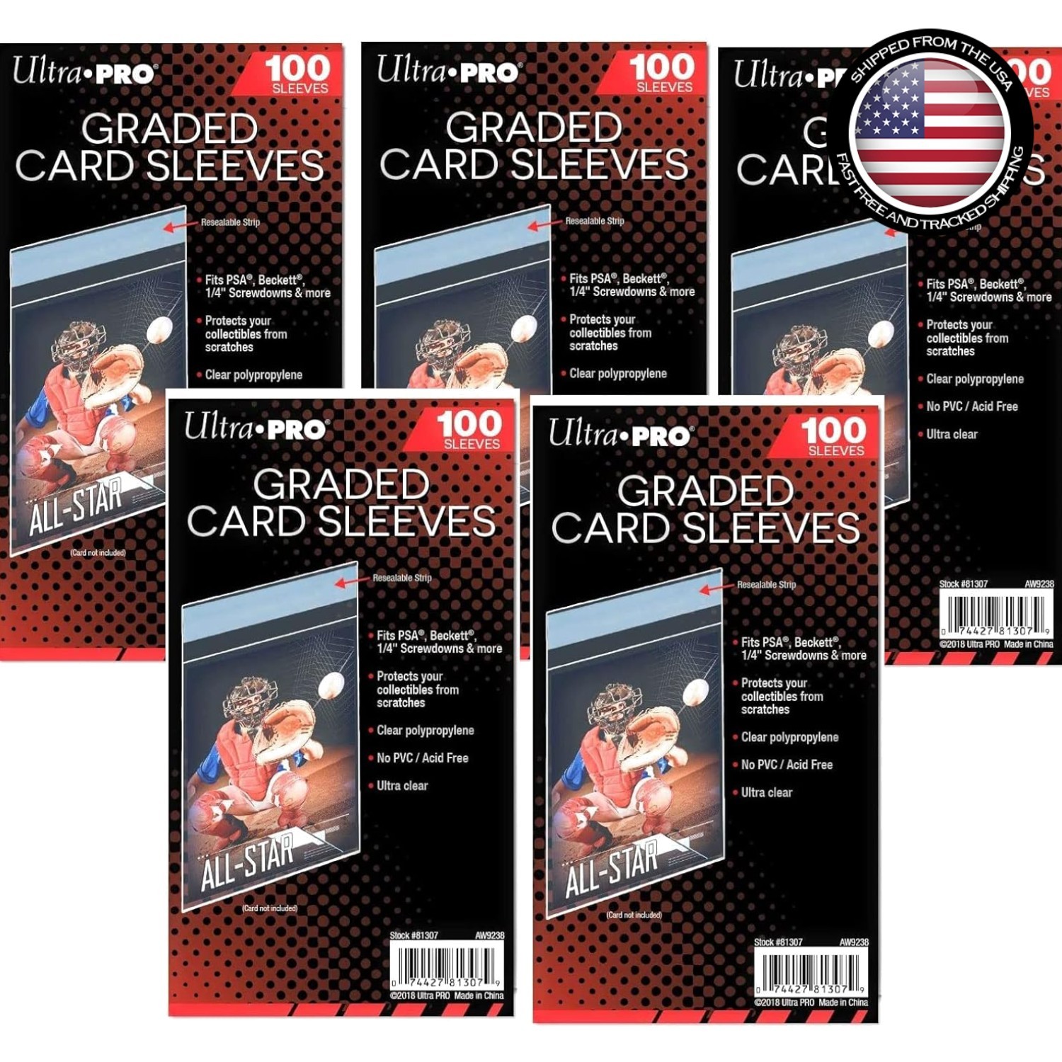 Archival Card Sleeves – Black Resealable Protectors for PSA Graded Cards