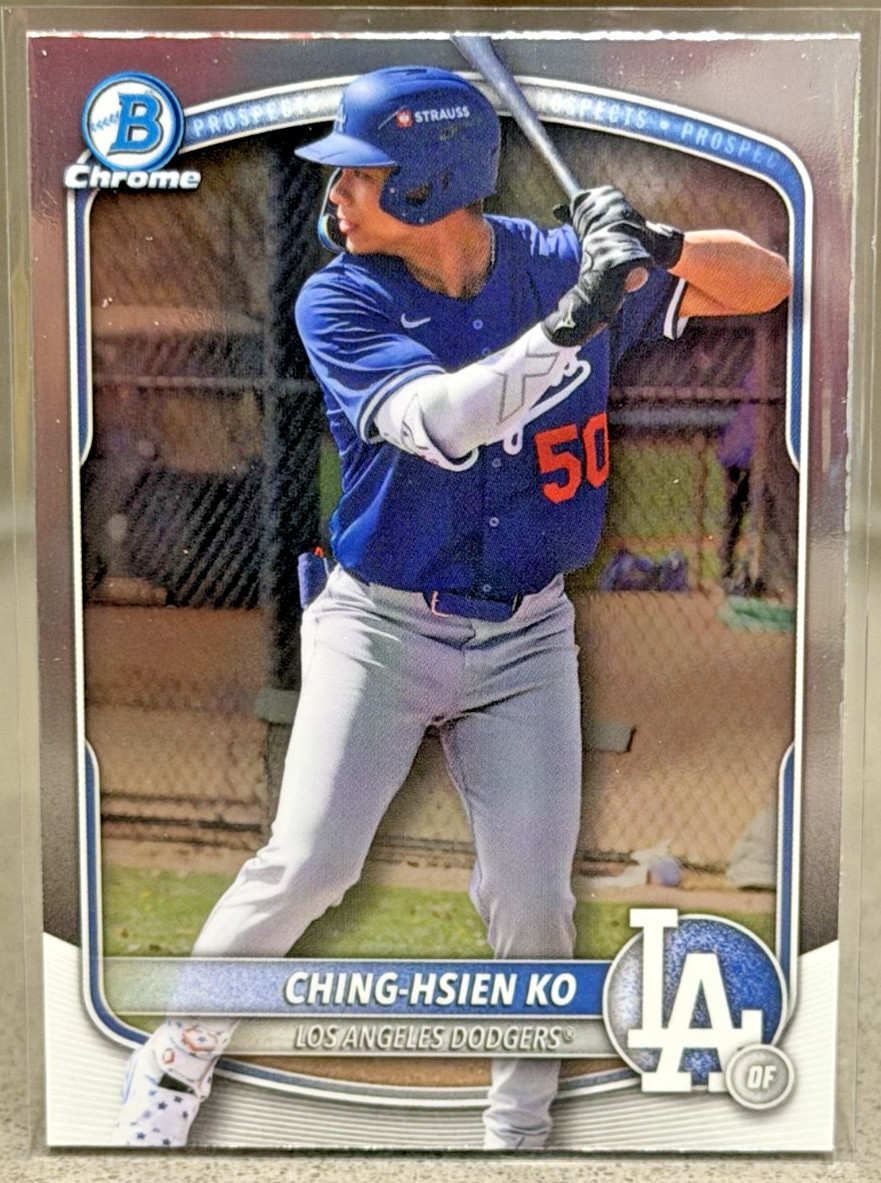 2025 Bowman Draft Chrome Prospect Ching-Hsien Ko BDC-165 Los Angeles Dodgers