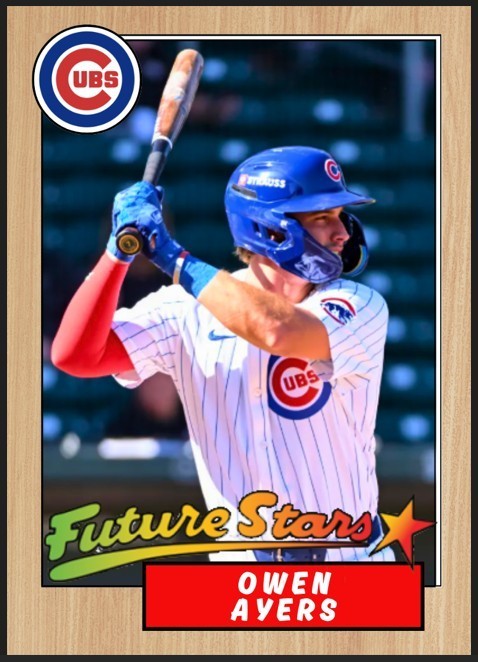 2025 Owen Ayers Future Stars Rookie Card #20 Chicago Cubs
