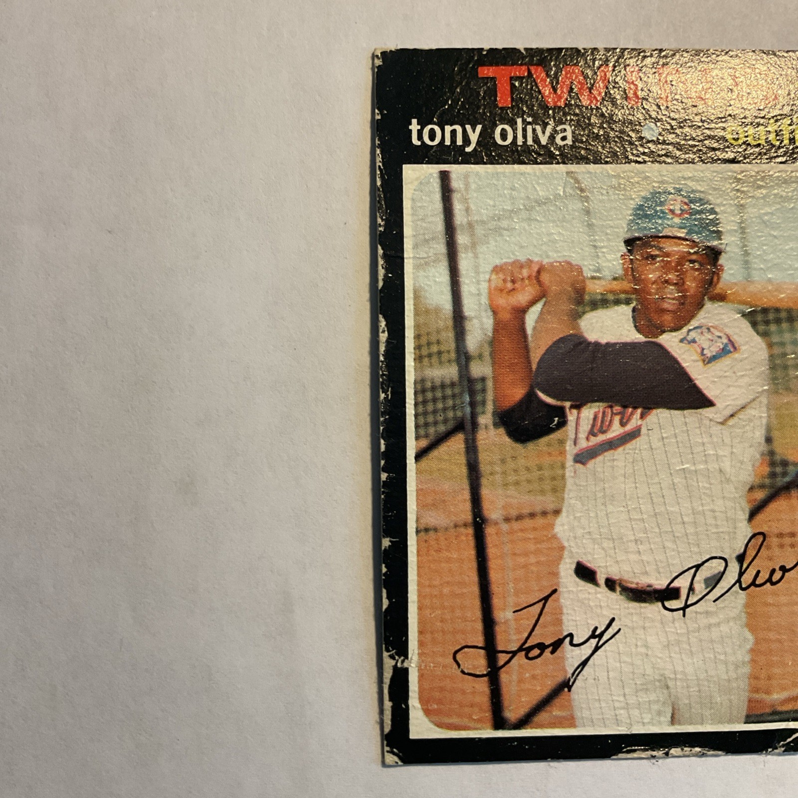 1971 Topps HOF Tony Oliva #290 Minnesota Twins Set Break Poor