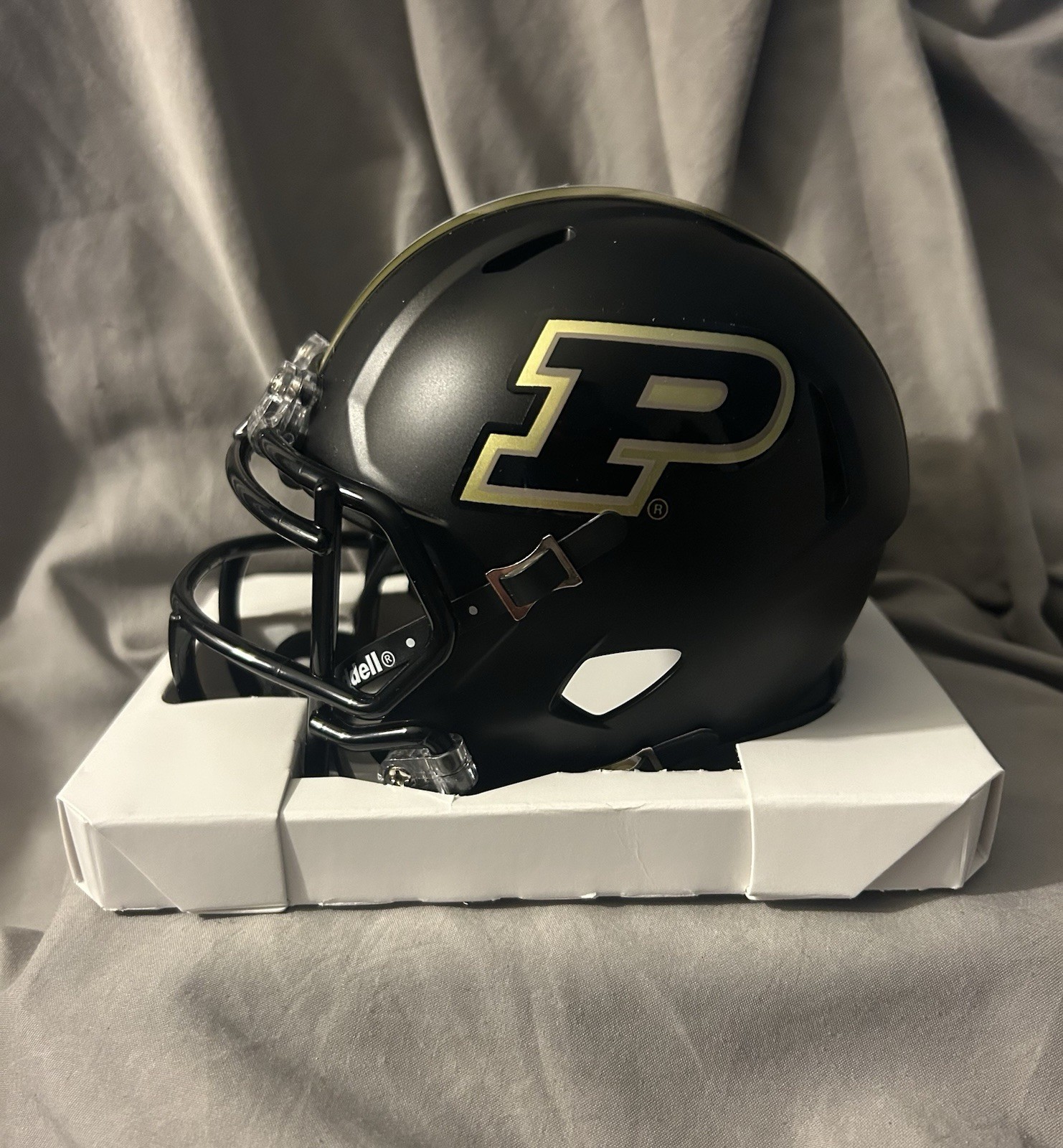 Mike Alstott Autographed Purdue Boilermakers Mini Football Helmet w/ Beckett COA