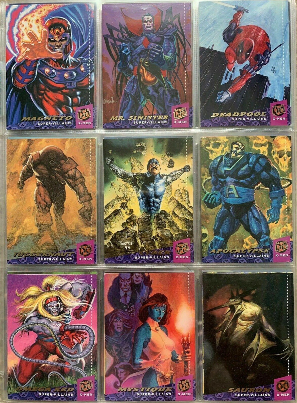 X-MEN Marvel (1994, ULTRA FLEER ) Base Cards Complete your set