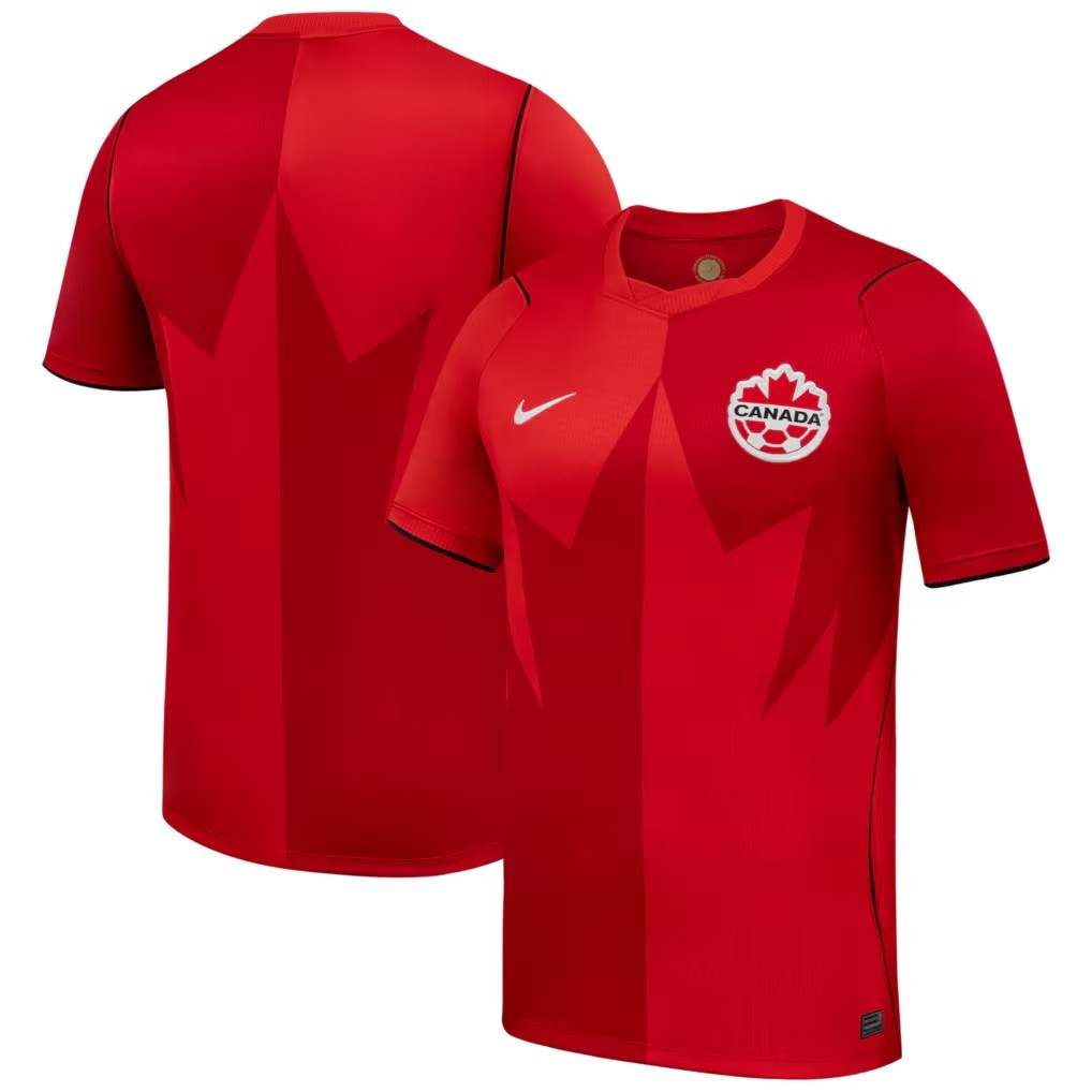 Mens Canada World Cup 2026 Soccer Home Stadium Red Nike Replica Jersey M